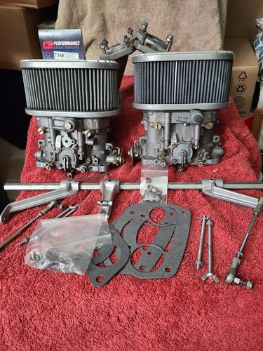 Dellorto DRLA 45 Carburetors VW dualport Aircooled Beetle T1 Rebuilt CB Upgraded