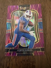2025 Select Prizm  288/699  Curtis Samuel  Premier  Level  Purple Shock # 184