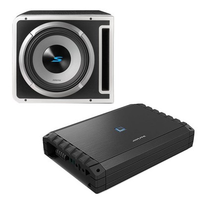 Alpine S2-A55V Amplifier & S2-SB12V 12'' Halo Subwoofer Ported Enclosure