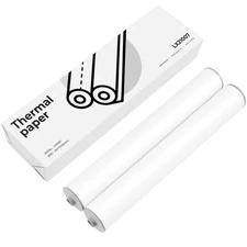 A4 Thermal Printer Paper Rollx2 8.3 inches Wide Compatible with POOOLITECH MT...