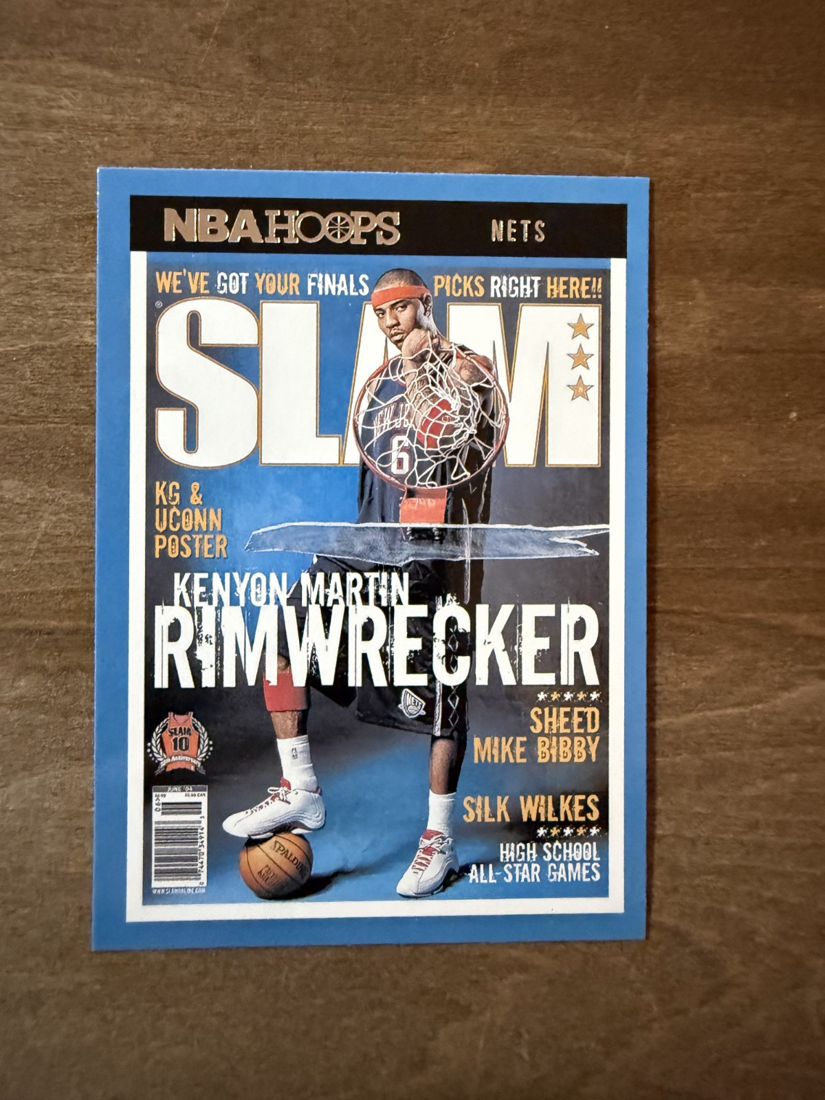 2021-22 NBA Hoops KENYON MARTIN SLAM Magazine #79 New Jersey Nets RIMWRECKER