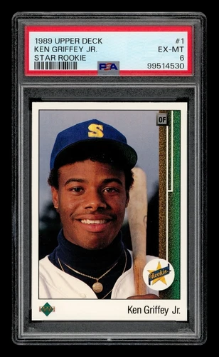 1989 Upper Deck Set-Break #  1 Ken Griffey Jr. Star Rookie PSA 6 EX-MT