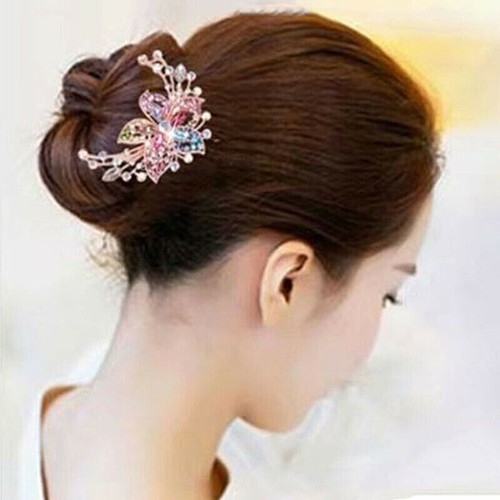Bridal Hair Accessories Hair Comb Pins Diamante Crystal Wedding Rhinestone - Picture 12 of 18