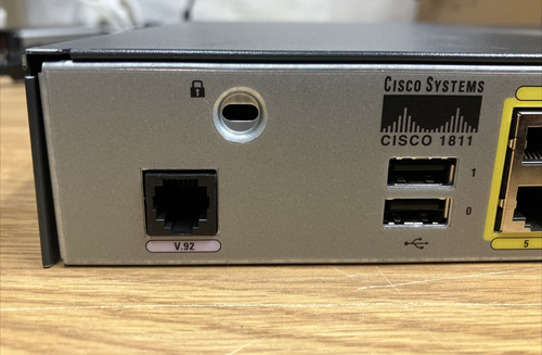 ~ Cisco 1800 Series Cisco1811 V08 Integrated Services Enterprise Router 47-21292 - Picture 7 of 10