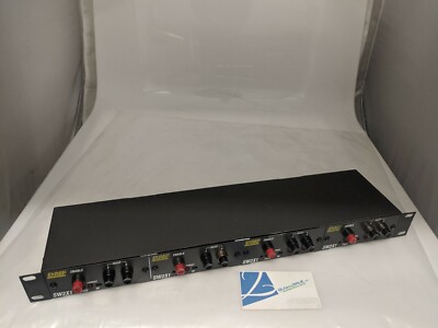 DNF CONTROLS SW2X1-4 HOUSING with 4x SW2X1 A/B SWITCHES INPUT/OUTPUT UNIT!