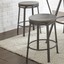 perry grey counter height swivel stool by greyson living (set of 2)