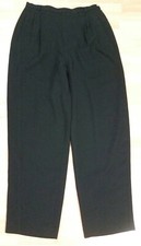 New Liz Claiborne Collection Classic Dress Pants Zipper Button Lined Sz12 Black