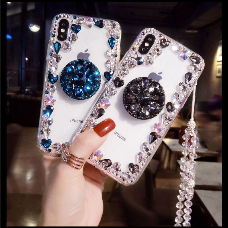For iPhone 12 11 Pro Xs Max XR 7 8 6 Bling Diamond Rhinestone