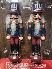 RARE New York Giants NFL Nutcracker Ornaments by The Memory Co. FAST SHIP 