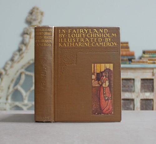 Rare Antique Old Book In Fairyland ~1904 Fairy Tales Magic Aladdin Mermaid ⭐