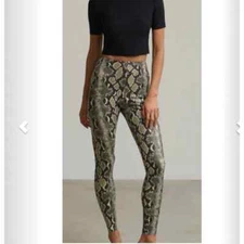 Commando Faux Leather Animal Legging Skinny Women's Size XS NWOT 