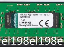 Kingston 8GB(1x8GB) KVR16E11/8 DDR3-1600 1.5V ECC/Unbuffered **tested***MORE****