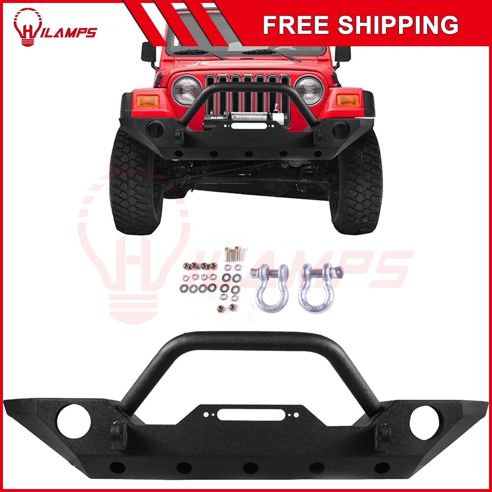 2007-18 Jeep Wrangler JK Front & Rear Winch Bumper with Fog Light Mounts