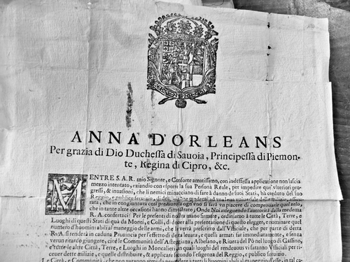 SAVOIE affiche de 1705 concernant le DUCHE DE SAVOIE (en italien) - Picture 3 of 3