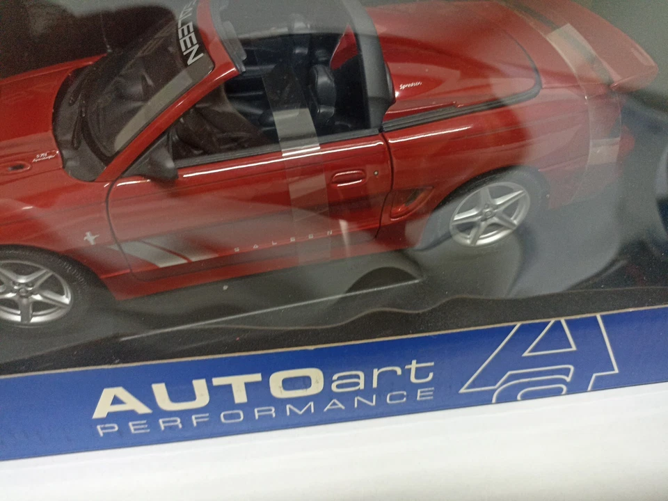 Saleen Mustang S351 Convertible Red 72730 Diecast Scala 1/18-Y1-B17 - Immagine 3 di 4