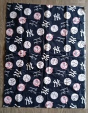 MLB NEW YORK YANKEES STADIUM FABRIC, Navy Cotton 1 Yard X 60 Wide