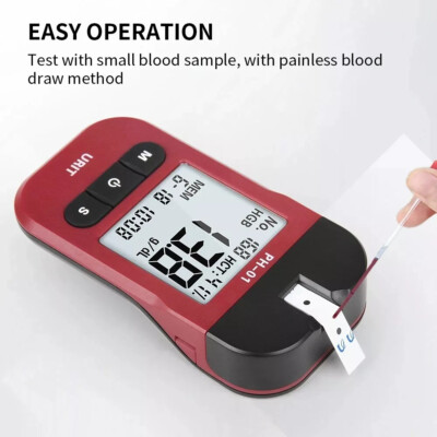 Hemoglobin Tester Kit With 50PCS Strips for Home Health & Anemia Check