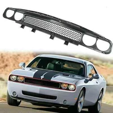 Front Bumper Grill Upper Grille Molding Trim For 2008-2014 Dodge Challenger