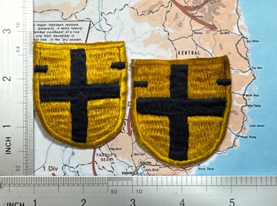 Patch , 1 plus 1 , flash , 1st Bde 5th Cav Regt 1st Cavalry BIP beret flash