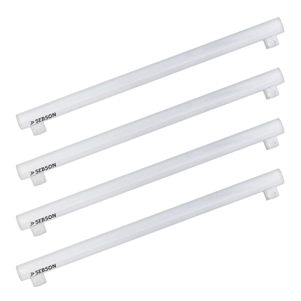 4x S14S LED Lampe 50cm Linienlampe warmweiß 8W (60W) 880lm Leuchtmittel SEBSON