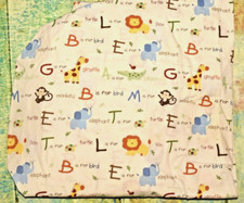 Geranimals 100 Cotton Animals Letters Fitted Crib Sheet Monkey Giraffe Alphabet