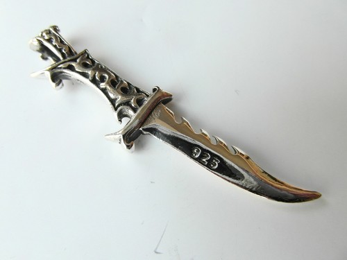 Sterling Silver 925 Norse Viking Dagger Pendant !! Brand New !! - Picture 2 of 6