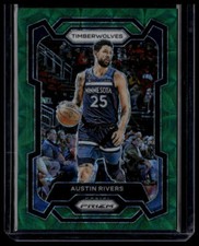 2023-24 Panini Prizm #278 Austin Rivers Prizms Choice Green #/8