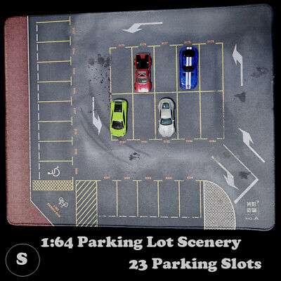Car Vehicle Scene Display 1/64 Parking Lot Mat Large Garage Mouse Pad For Model