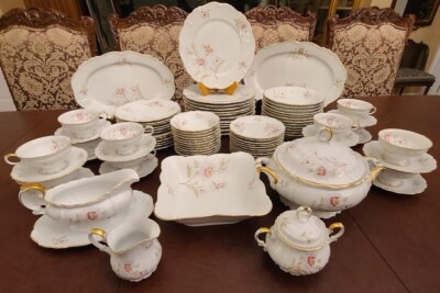 EDELSTEIN BAVARIA MARIA-THERESIA ''Gardenia 20397 91 PC DINNER SET for 12