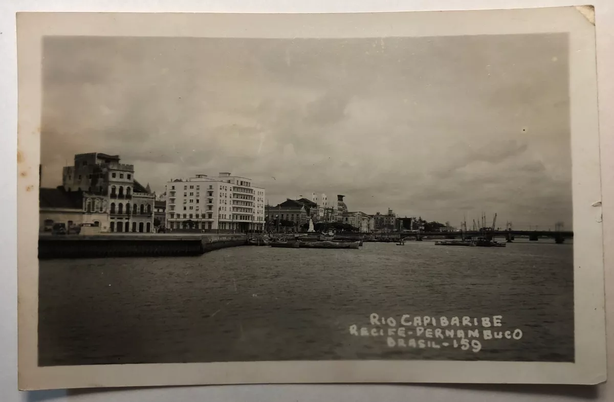 Rio Capibaribe Recife - Pernambuco Brasil RPPC 1939