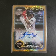 2024 Topps Pro Debut Chrome Gold Mini Diamond Auto Homer Bush Jr. #'d 23/50