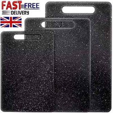 3 Piece Chopping Board Set Large Kitchen Food Fruit Cutting Worktop Protector UK