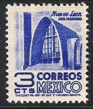 pa001 Mexico Arquite MNH paper 1; Sc#856 Mc#967 Et#aa001