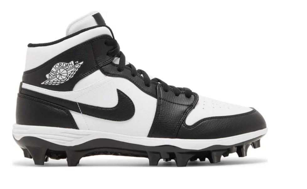 Air Jordan 1 Mid TD Football Cleats White Black FJ6805100 eBay