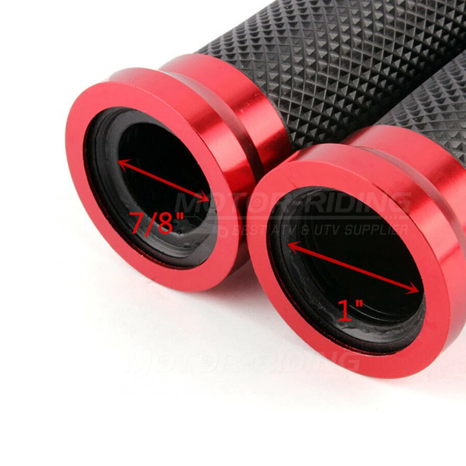 Empuñaduras manillar moto 7/8" 1" para Suzuki GSXR 600 750 Honda CBR600RR Foto 3 de 4