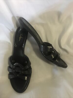 Cole Haan Size 7.5 AA Women s black Leather Strappy Sandals