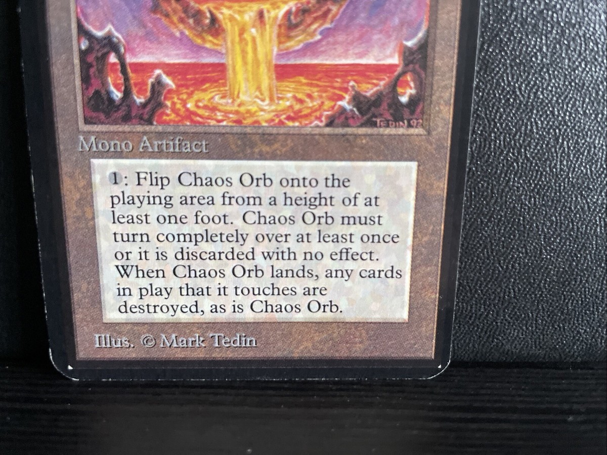 マジック：ザ・ギャザリング Chaos Orb LEB Inked マジック：ザ・ギャザリング Chaos Orb LEB Inked MTG Magic