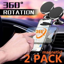 2-Pack Magnetic Car Dashboard Mount Holder Stand For Phone Samsung Galaxy iPhone
