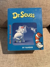 Vintage Dr Seuss Horton Hears a Who Musical Figurine   Sale As Is.