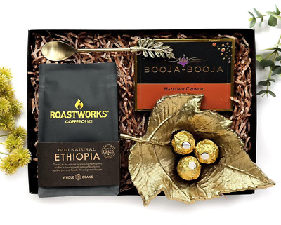 Luxus Kaffee & Schokolade Geschenkkorb, Weihnachtskorb, Kaffeeliebhaber Geschenkbox