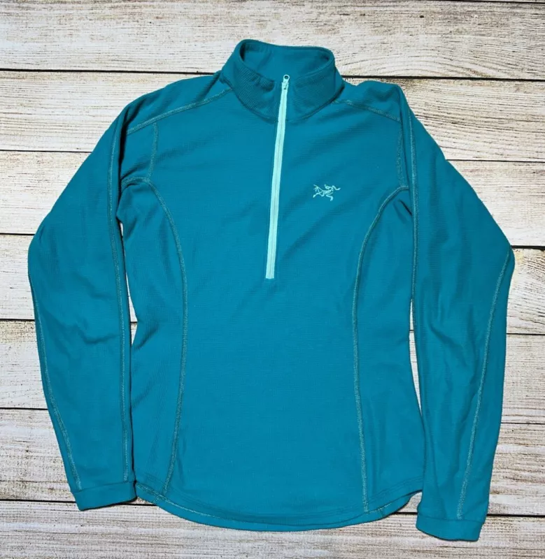 arcteryx delta waffle polartec fleece 1/4 zip pullover base-layer