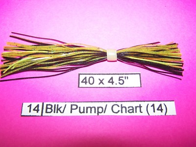 10 SILICONE SKIRTS-LURE MAKING JIGS SPINNER CHATTER BUZZ BAIT Silicon  Color #14
