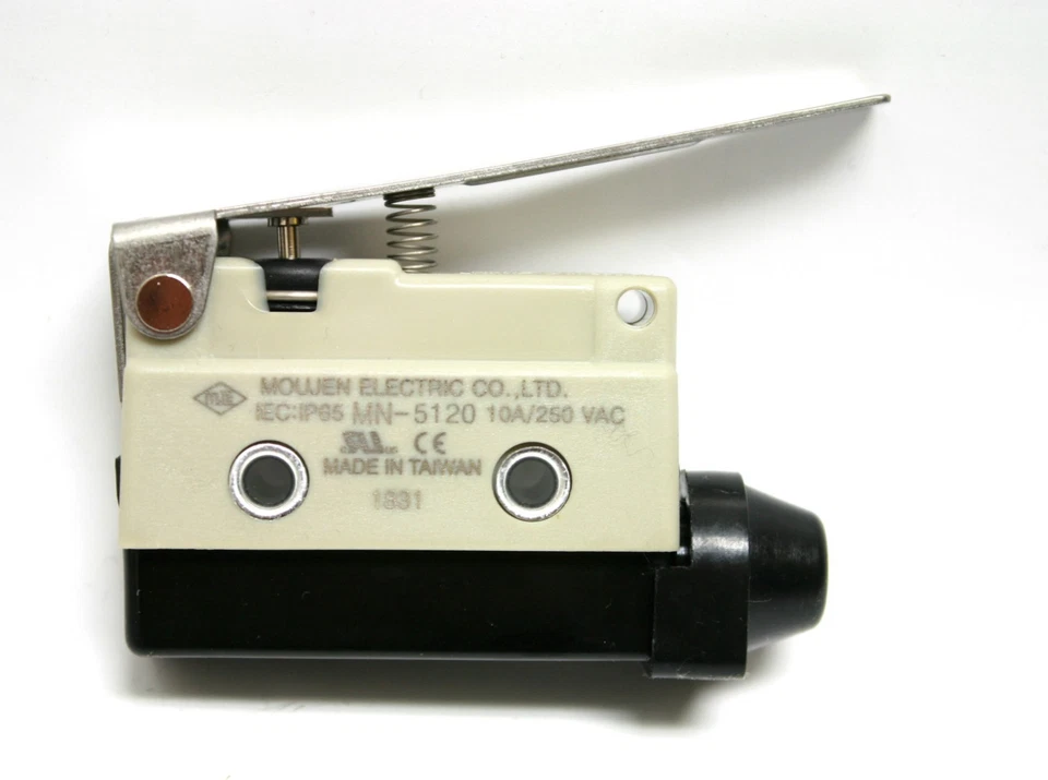 Interruptor de limite atuador alavanca dobradiça lâmina longa MN-5120 10A 250V AC 1NO 1NC IP65 - Imagem 2 de 2