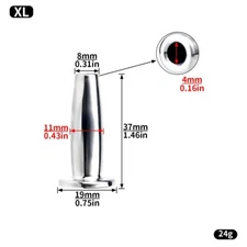 Stainless Steel Dilator Sounding Urethral Stretching Penis Hollow Training Plug