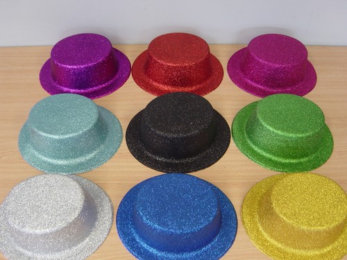 12-Pack Various Color Glitter Plastic 