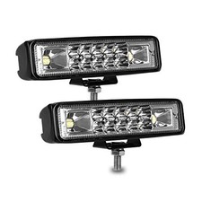 Led Pods Light Bar - Slim 60W 10000Lm 12V/24V Driving Fog Light 6 Inch