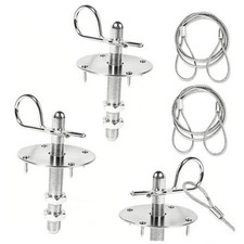 2 Pack Trucks Hood Pin for Car, Stainless Steel Hood Pin Lock Clip with Silver