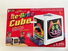 Hasbro Lite Brite Cube 2003 Classic 4 Sides of Fun Over 500 Pegs New