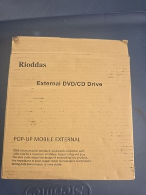 Rioddas BT638 USB 3.0 External CD/DVD Drive Windows Compatible