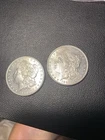 Lot Of (2) 1886p Morgan Silver Dollars-BU. Beautiful Coins.